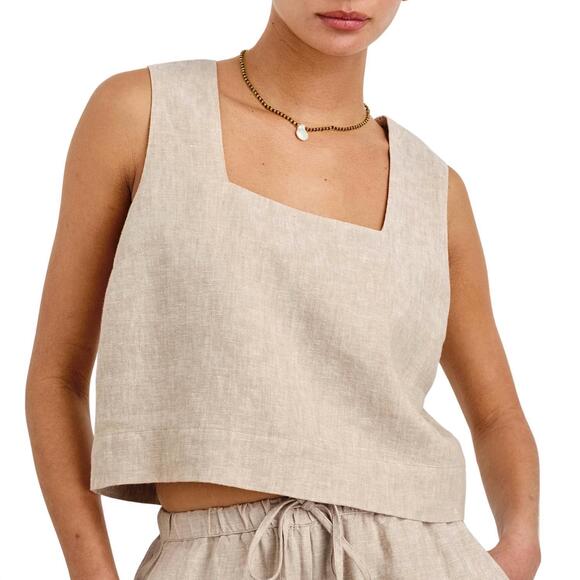 NEW RAILS akira top in heathered flax - Picture 3 of 5